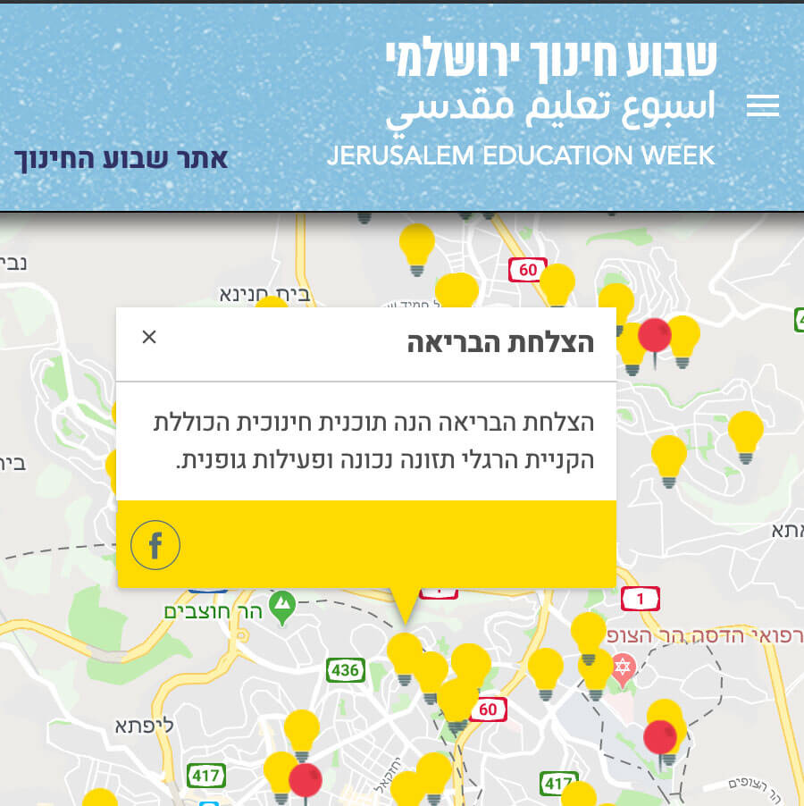 Jerusalem's Education map